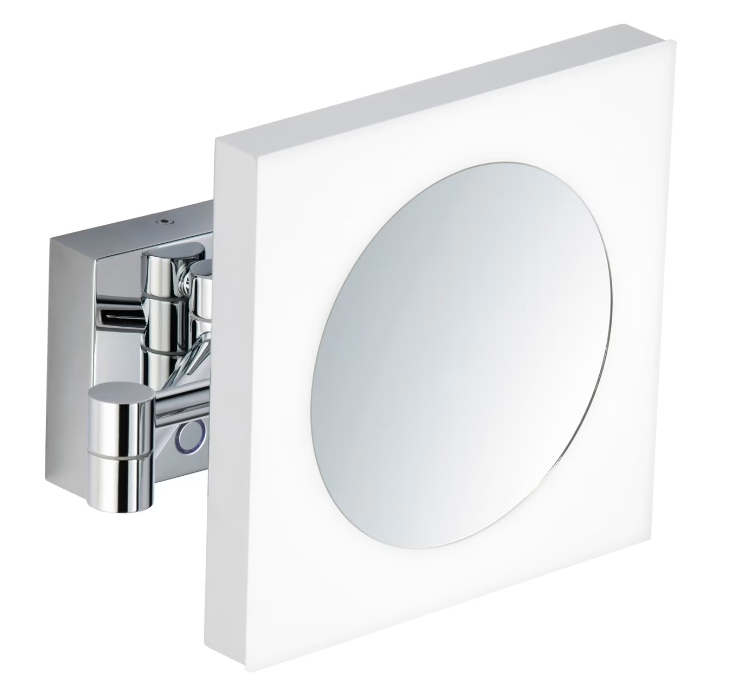Kronenbach Universal kosmetické zrcátko 20x20 cm čtvercové s podsvícením chrom 29.475.255.0004
