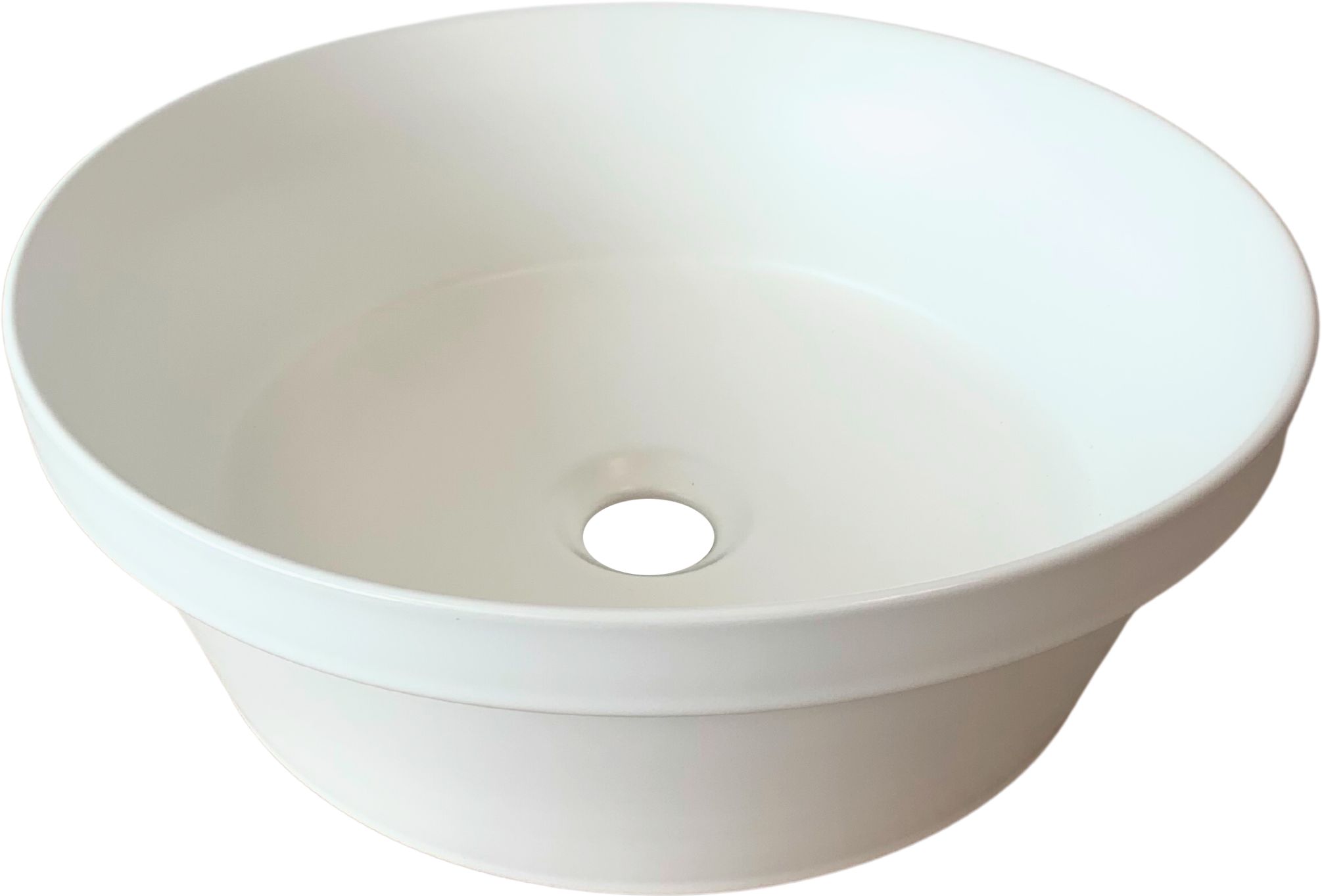 Comad Mada umyvadlo 40x40 cm kulatý na pult bílá UN-MADA-MW 115MW
