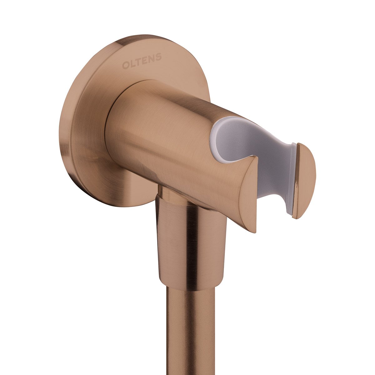 Oltens Hvita úhlový konektor s držákem měděná kartáčovaný 39304610