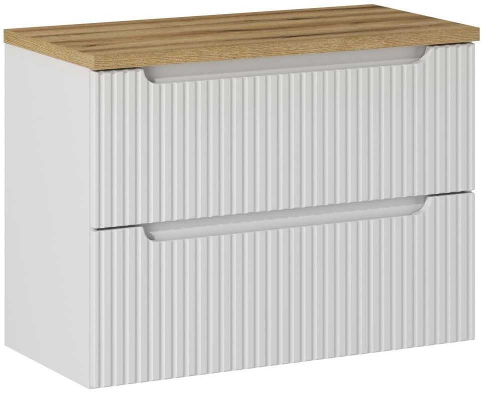 Sada skříňka Comad Nova White NOVA WHITE 82-80-2S, deska Comad Nova Oak NOVA OAK A 89-80