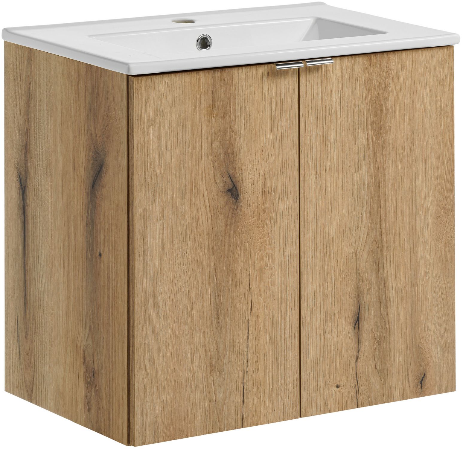 Sada skříňka Comad Nova Oak NOVA OAK A 82-60-2D, umyvadlo Comad Dance White UM-2060RB DANCE 60-DP