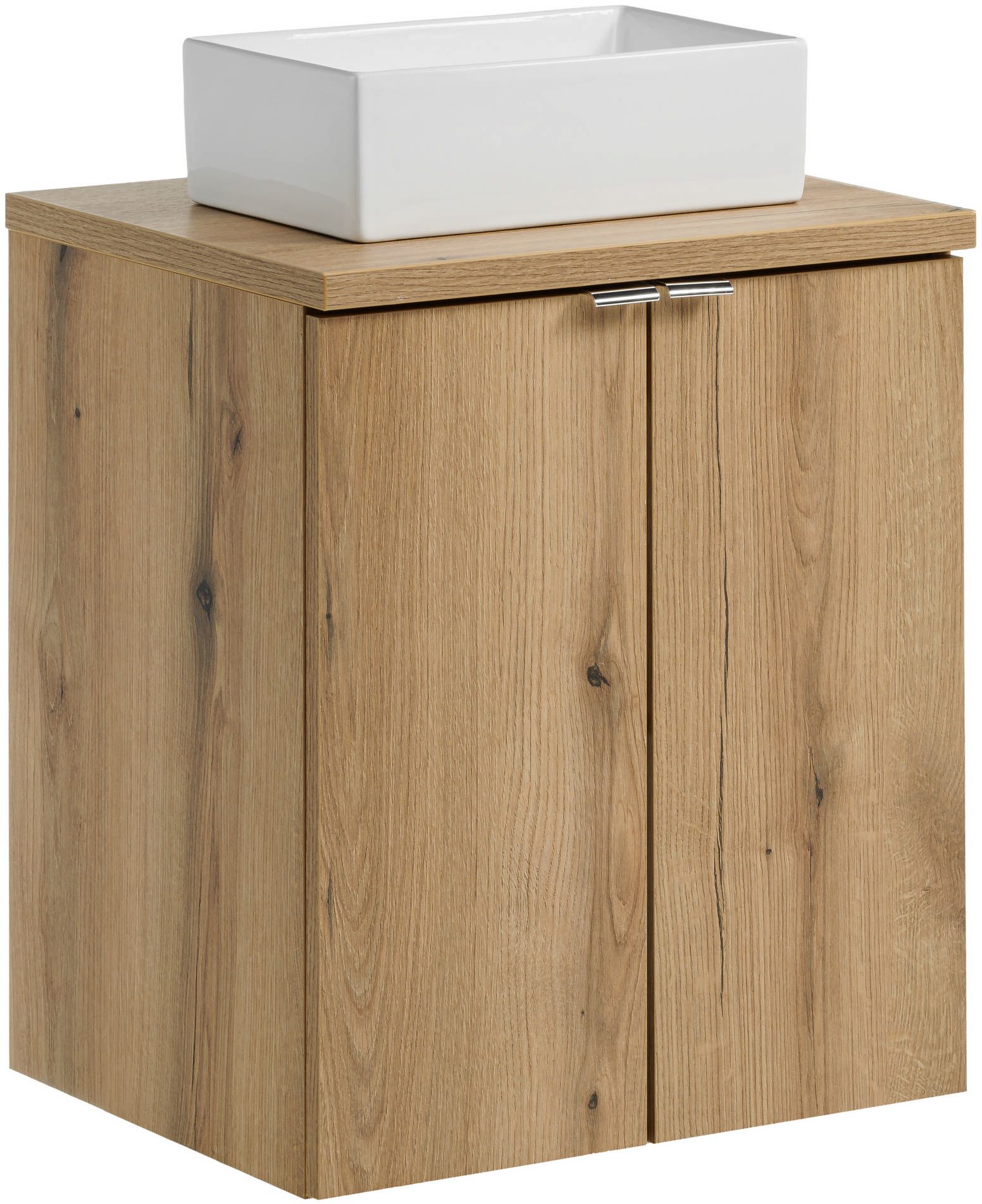 Sada skříňka Comad Nova Oak NOVA OAK A 82-50-2D, umyvadlo Comad Gaja UN-GAJA35-SW 78570A(35), NOVA OAK A 89-50