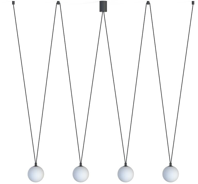 Nowodvorski Lighting Sling závěsné svítidlo 4x12 W bílá-černá 10354