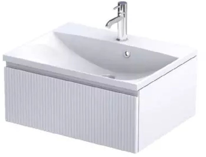 Oristo Brylant skříňka 59.6x45.5x25 cm pod umyvadlo závěsná bílá OR36-SD1S-60-2R