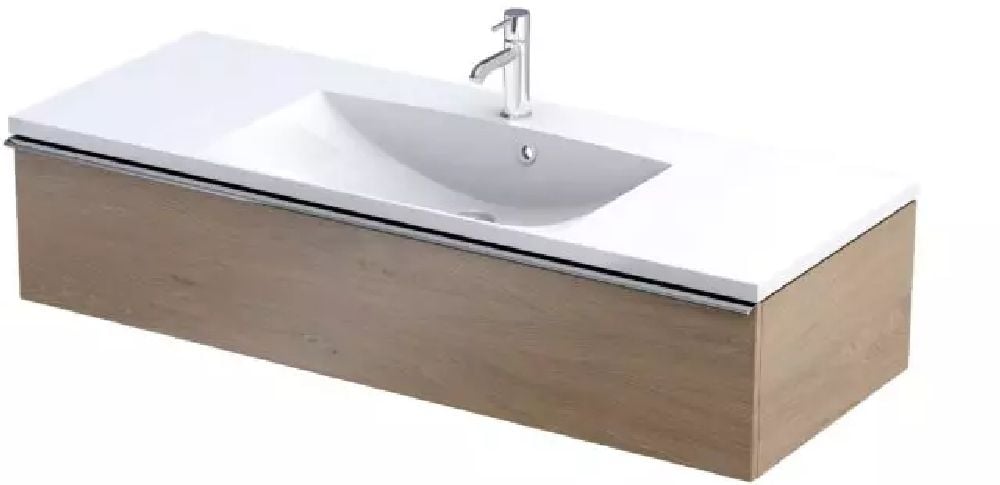 Oristo Etna skříňka 119.6x45.5x25 cm pod umyvadlo závěsná dub OR52-SD1S-120-78