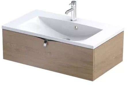 Oristo Siena skříňka 79.6x45.5x25 cm pod umyvadlo závěsná dub OR45-SD1S-80-78