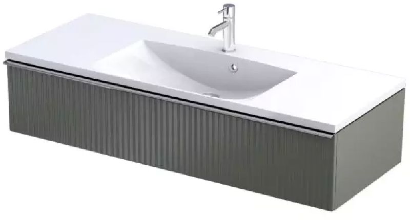 Oristo Etna skříňka 119.6x45.5x25 cm pod umyvadlo závěsná zelená OR52-SD1S-120-17R