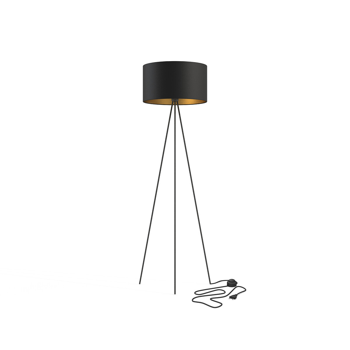 Nowodvorski Lighting Cadilac stojací lampa 1x25 W černá-zlatá 7991