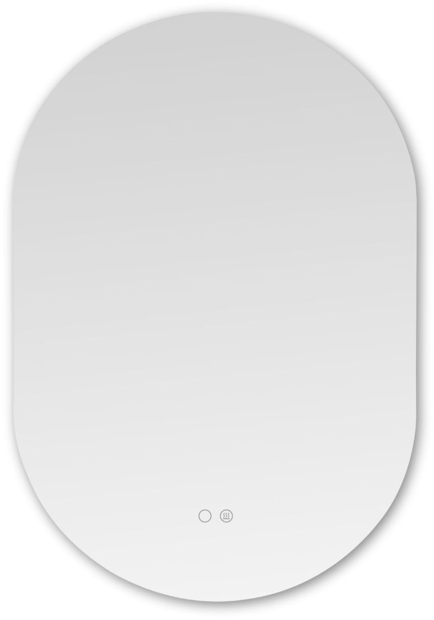 Zuma Line zrcadlo 50x70 cm oválný s osvětlením s vyhřívací podložkou 003064-030823