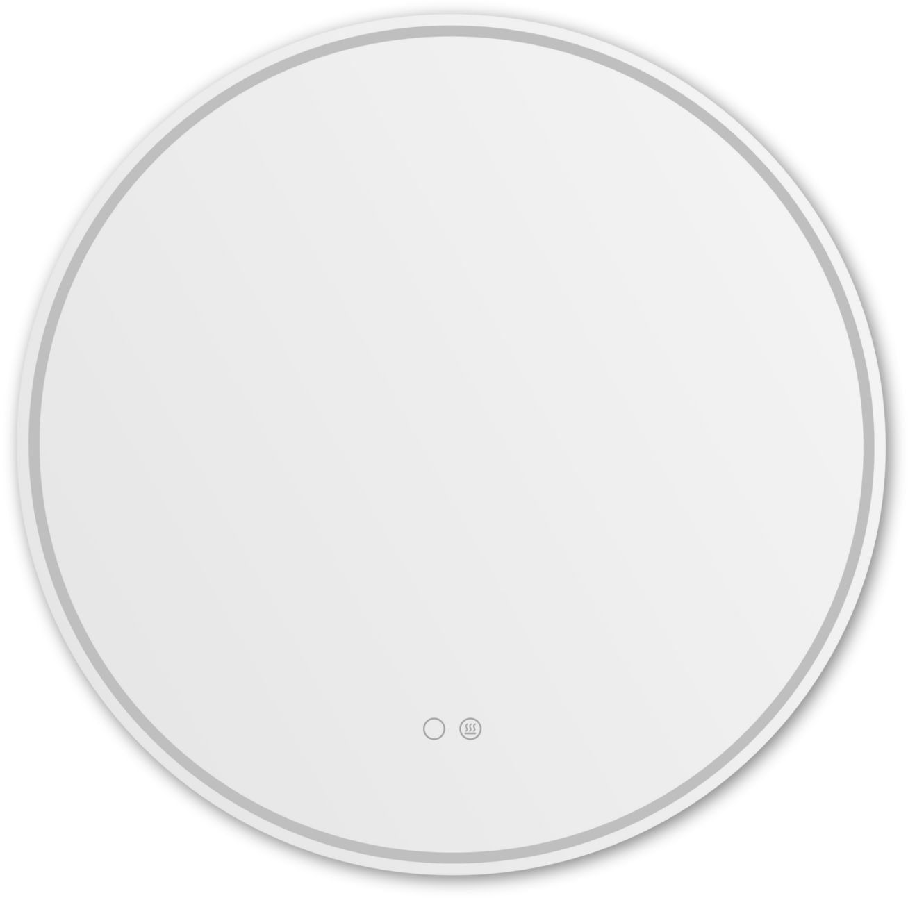 Zuma Line zrcadlo 80x80 cm kulatý s osvětlením s vyhřívací podložkou 003064-030826