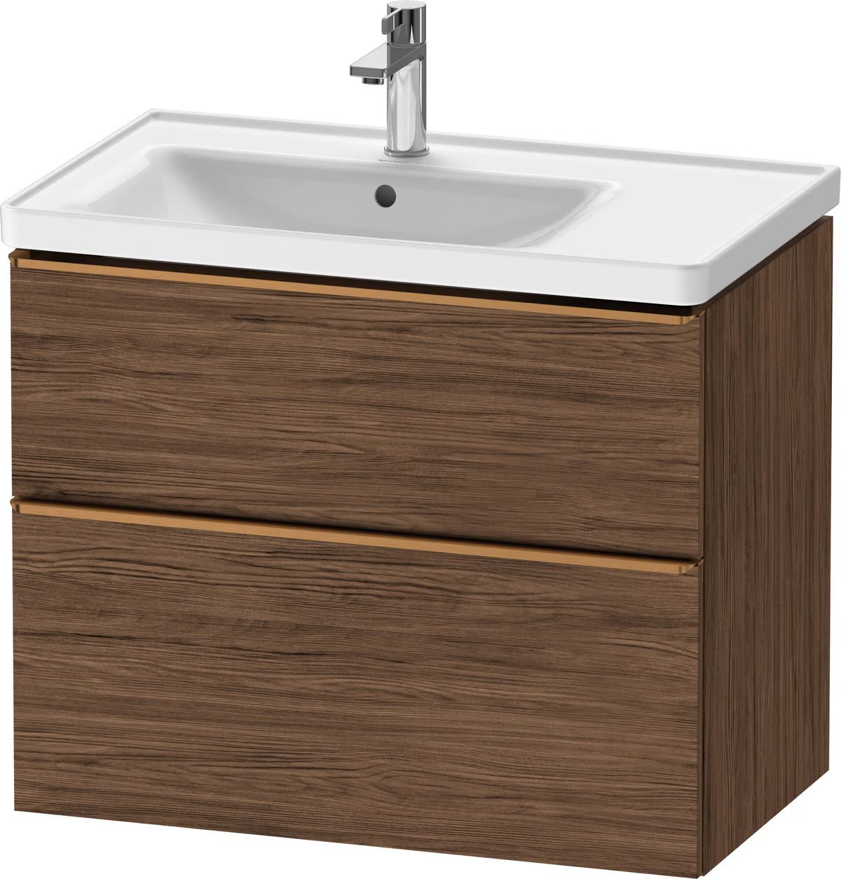 Duravit D-Neo skříňka 78.4xx62.5 cm pod umyvadlo závěsná ořechová DE4357004210000