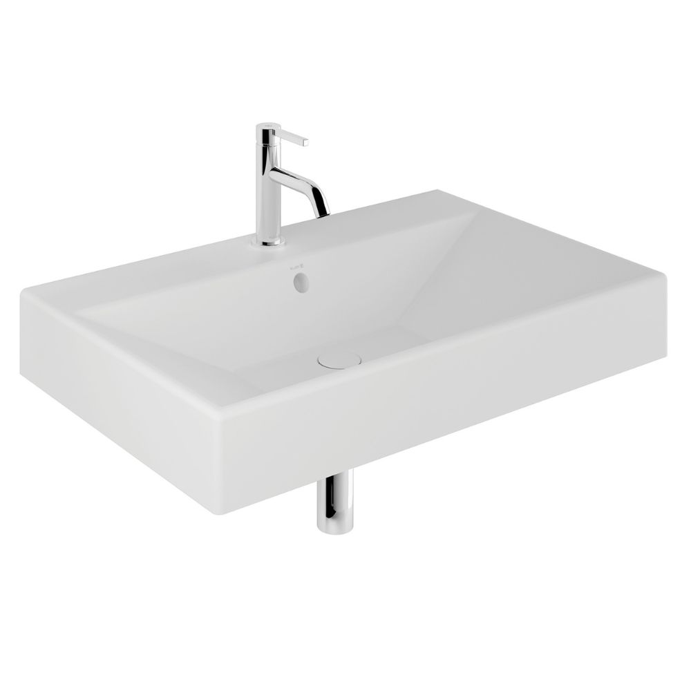 Kludi Resa umyvadlo se zátkou 81x50 cm obdélníkový nábytkový-na pult bílá 59WW8153