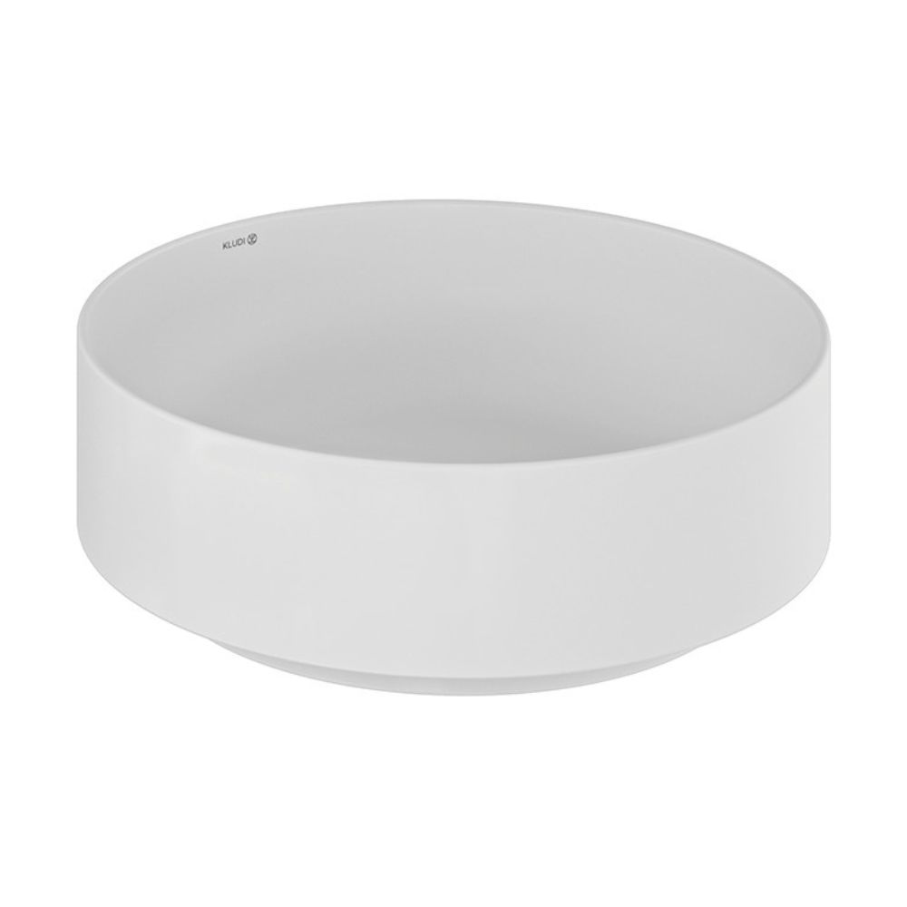 Kludi Resa R umyvadlo se zátkou 40x40 cm kulatý na pult bílá 58CW1053