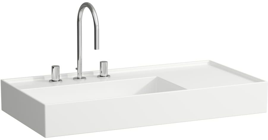 Laufen Kartell umyvadlo 90x46 cm obdélníkový klasický-nábytkový bílá H8183380001121