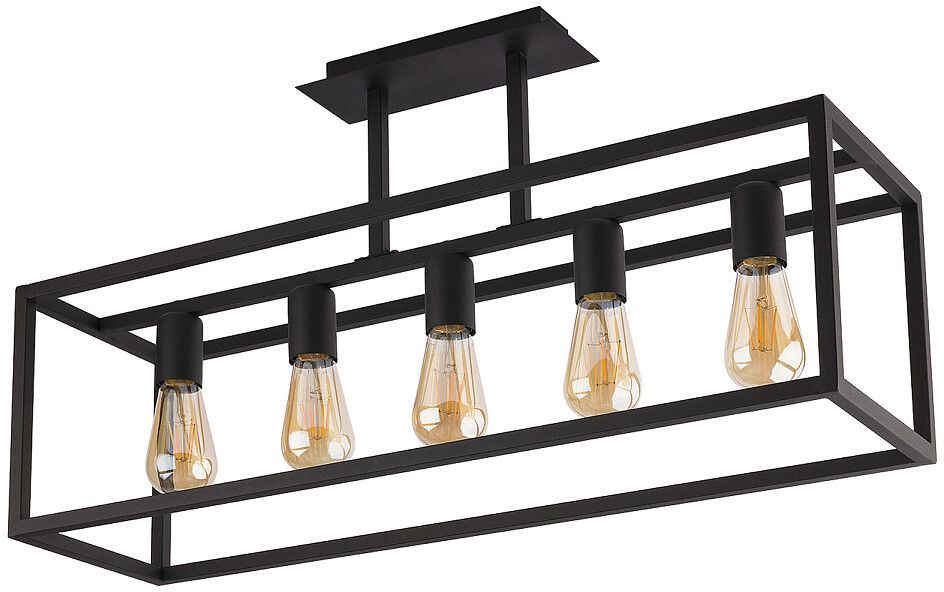 Nowodvorski Lighting Crate závěsné svítidlo 5x25 W černá 9047