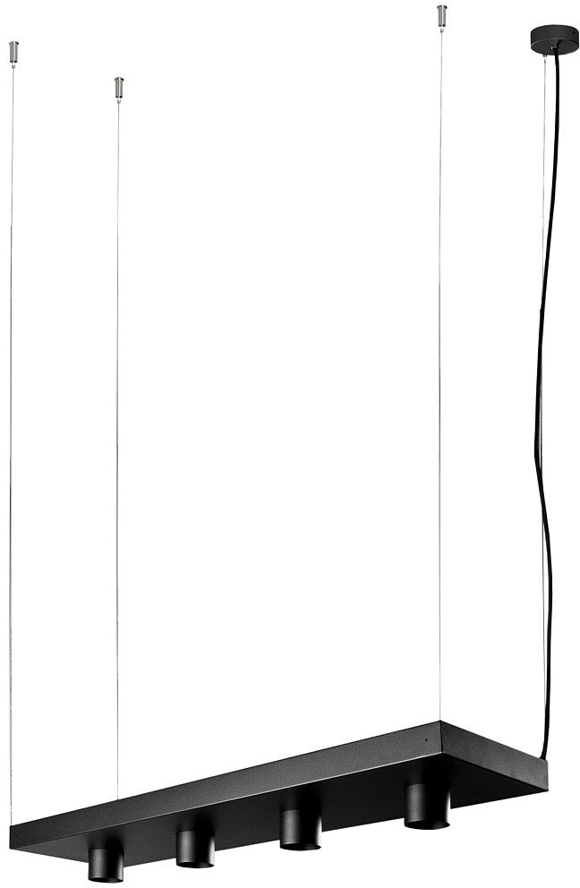 Nowodvorski Lighting Plant závěsné svítidlo 4x10 W černá-nikl 9381
