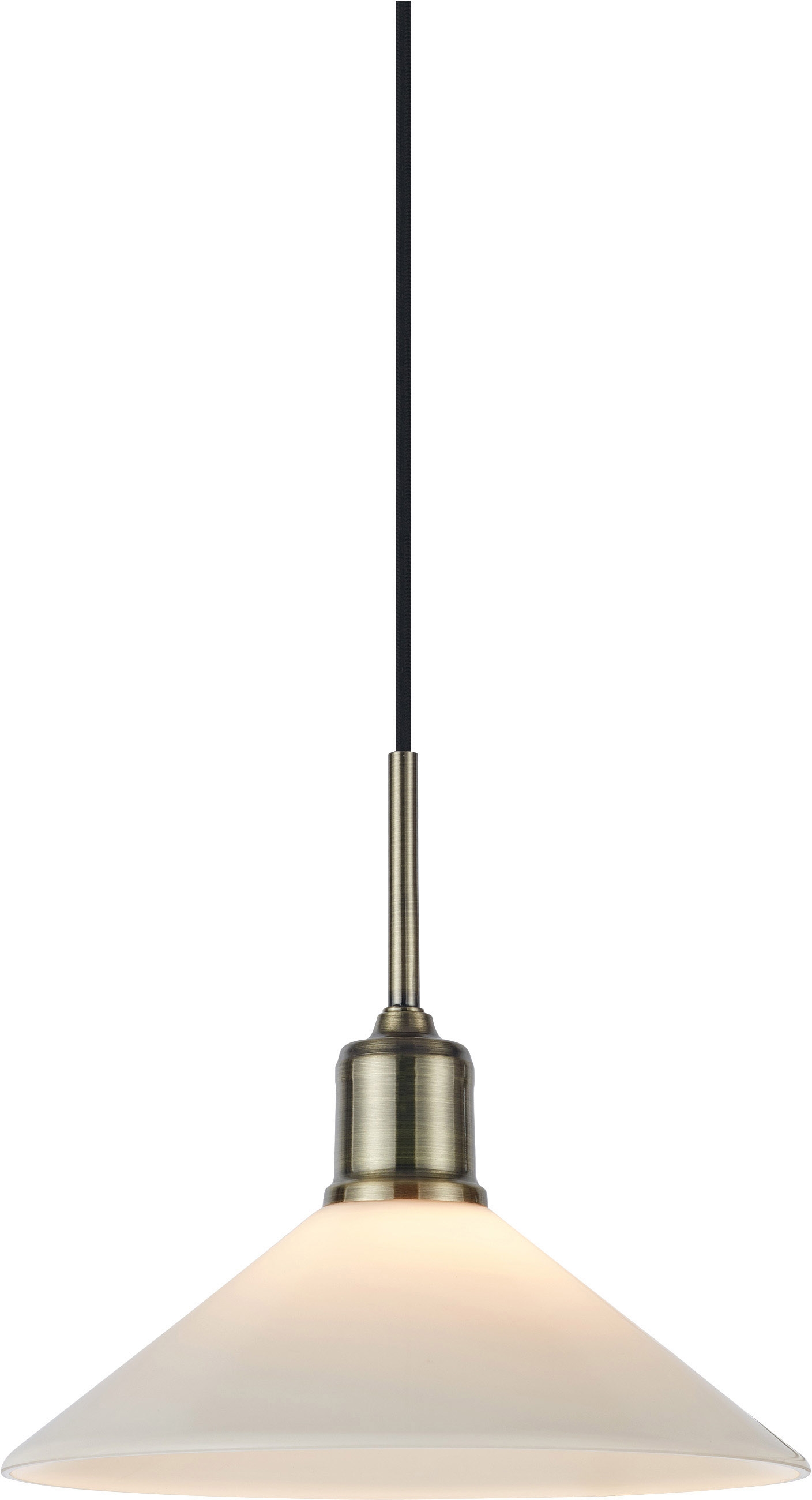 Markslöjd Vela závěsné svítidlo 1x40 W bílá-mosaz 108867