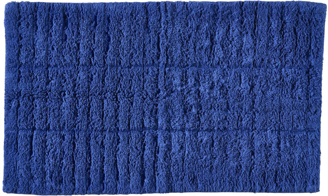 Zone Denmark Tiles koupelnová podložka 80x50 cm obdélníkový modrá 31574