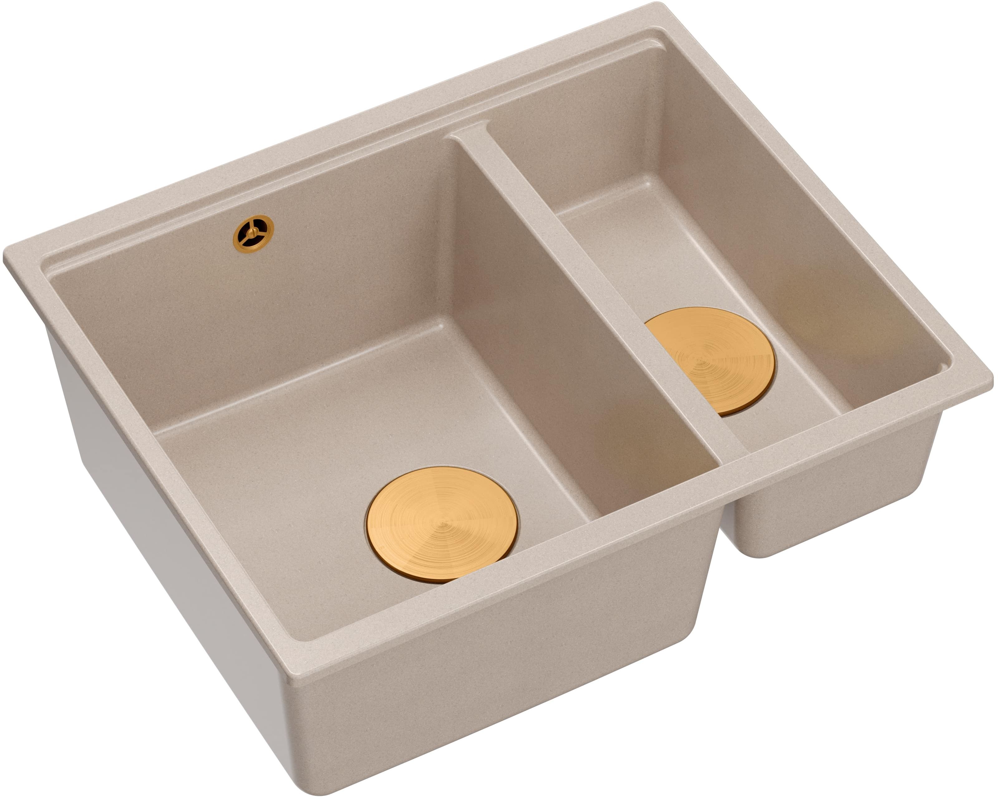 Quadron Logan dřez graniteq 55x46 cm béžová HCQL5646U2-C1_U