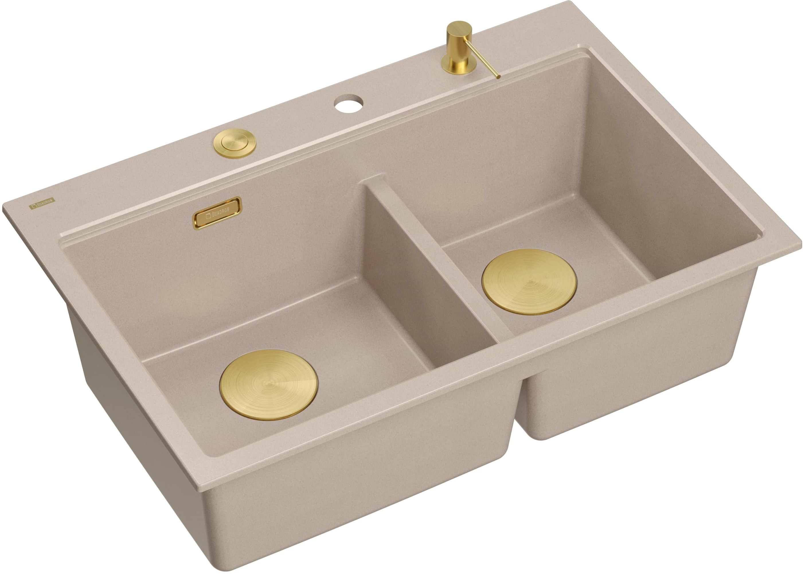 Quadron Marc 120 dřez graniteq 76x50 cm béžová HQC7650U2_PVDG1
