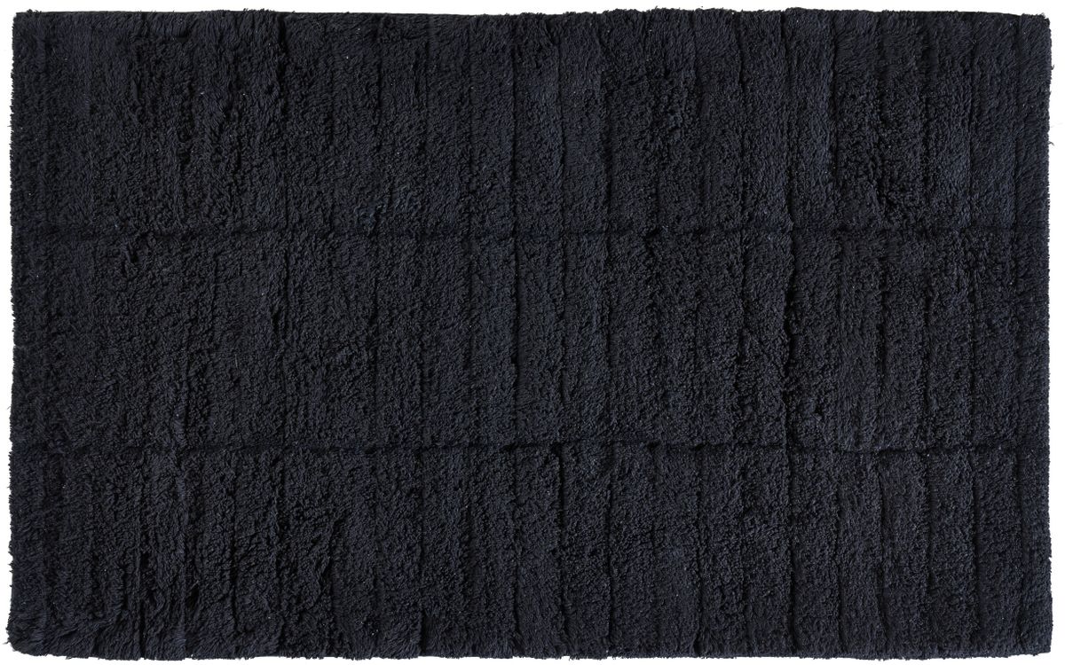 Zone Denmark Tiles koupelnová podložka 80x50 cm obdélníkový černá 331847