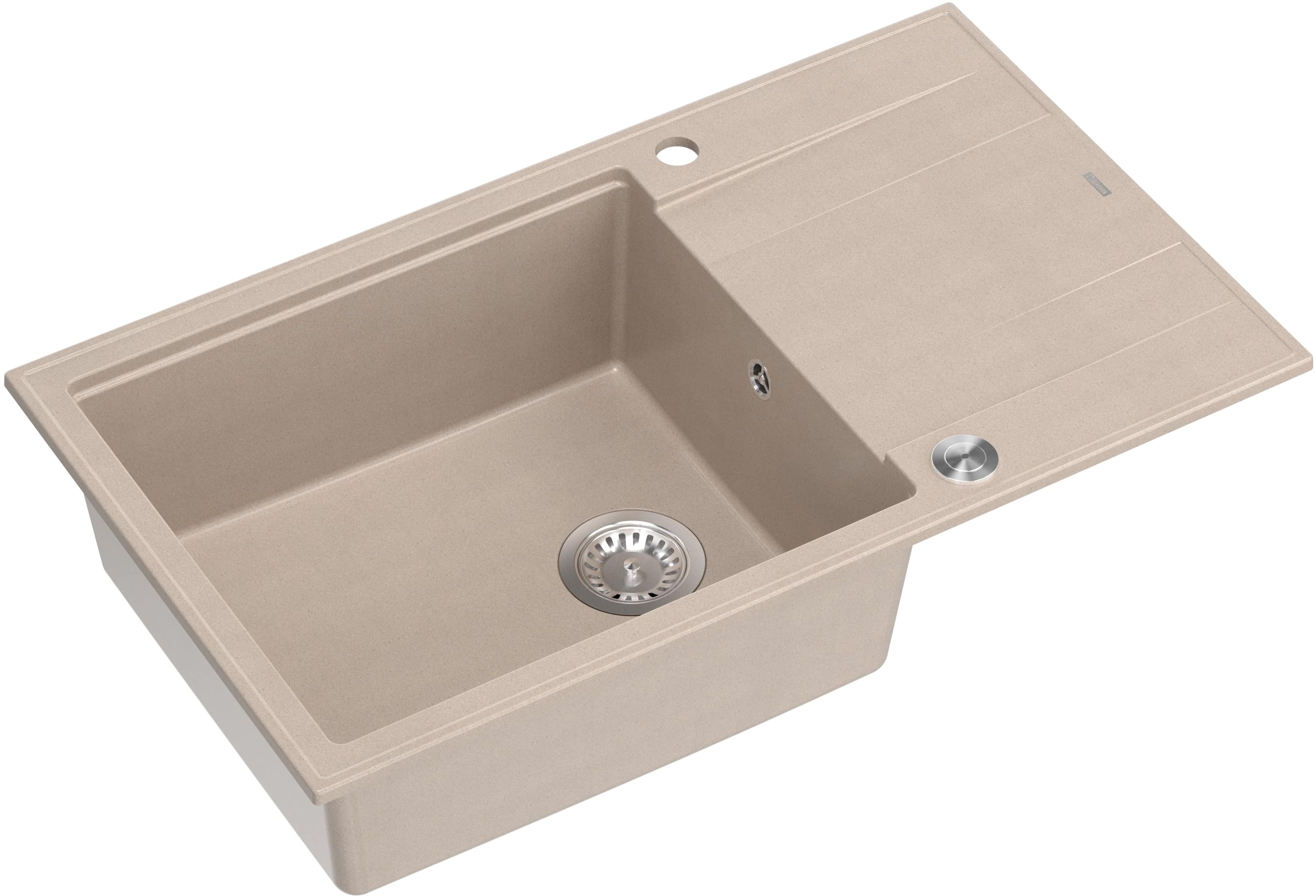 Quadron Evan dřez graniteq 86x50 cm béžová HCQE58650U2_BS_P2O