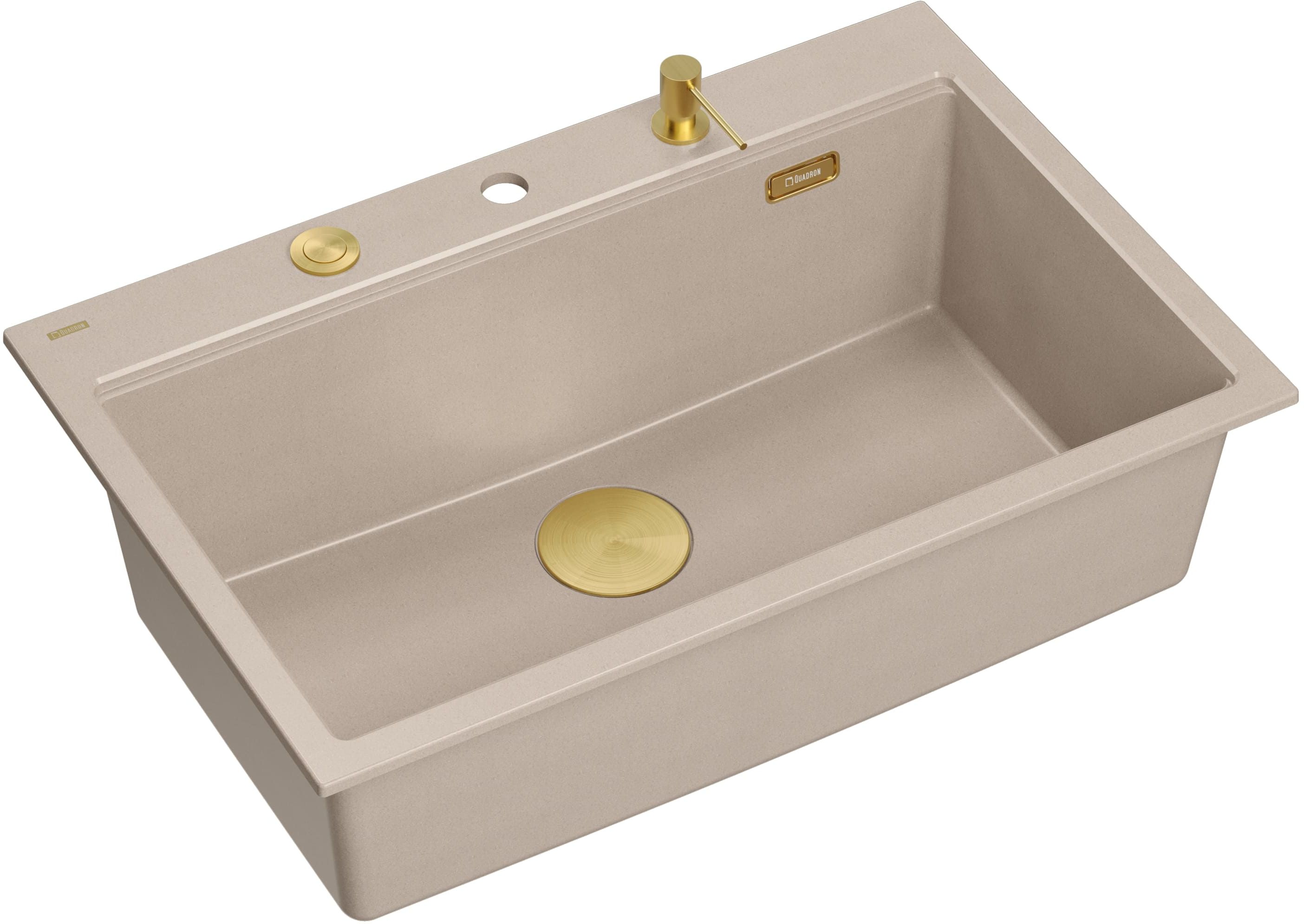 Quadron Marc dřez graniteq 76x50 cm béžová HQM7650U2_PVDG1