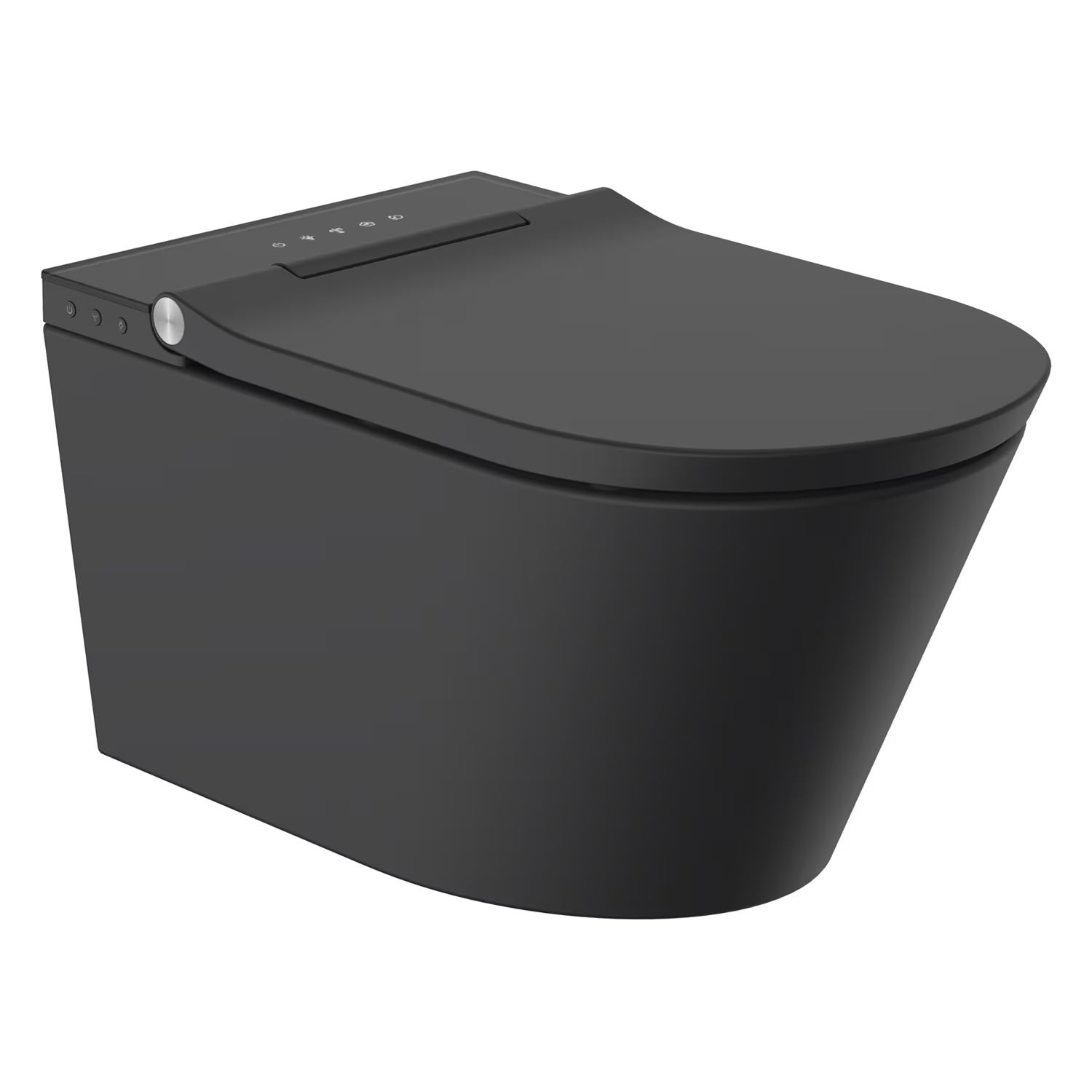 Kronenbach Tube bidetové wc závěsné Bez oplachového kruhu černá KB15104TUSM