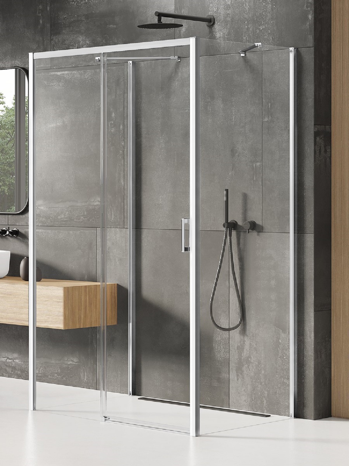 New Trendy Prime sprchový kout 120x80 cm obdélníkový chrom lesk/průhledné sklo K-0821