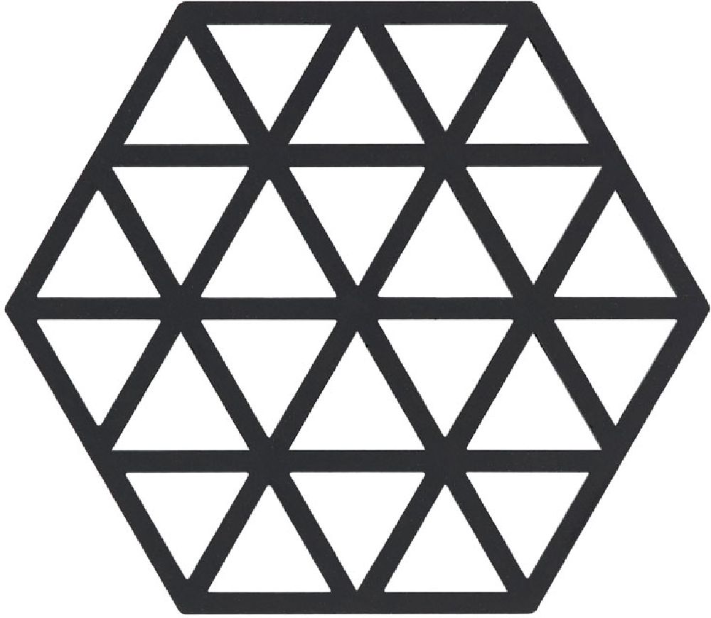 Zone Denmark Triangles kuchyňský stojánek 16x14x1 cm černá 330225