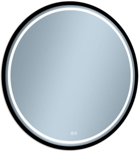 Venti Baltic zrcadlo 70x70 cm kulatý s vyhřívací podložkou černá 5907722357076