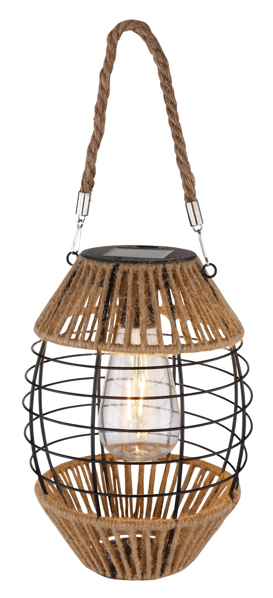 Globo Lighting Solar solární stolní lampa 1x2 W černá 36669