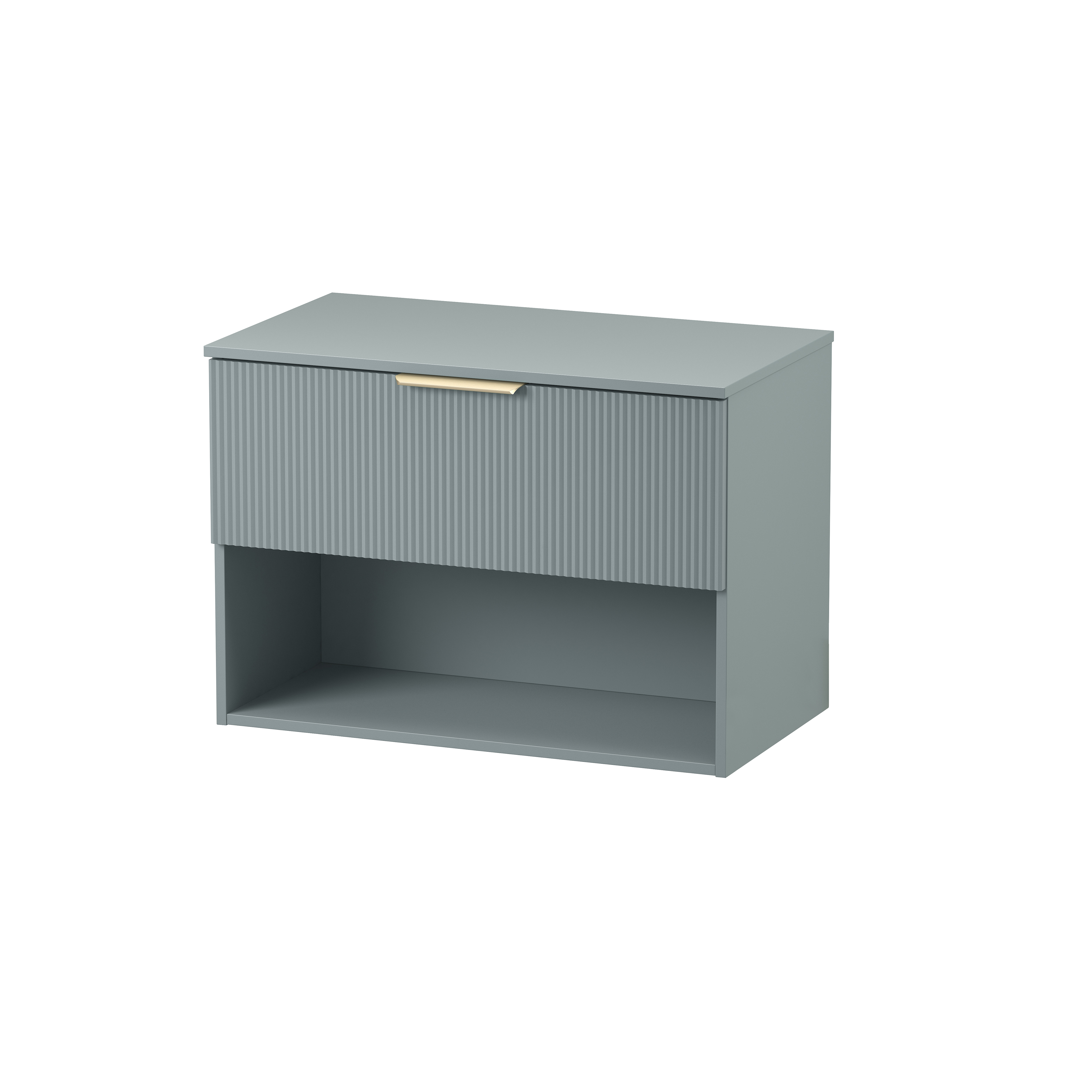Cersanit Navado skříňka s deskou 80x45x56.7 cm pod umyvadlo závěsná modrá-zelená S1023-003