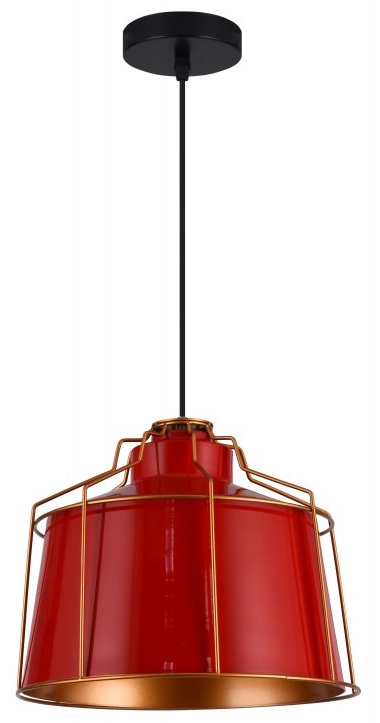 GTV Goa závěsné svítidlo 1x40 W červená OS-GOA-20-DEC