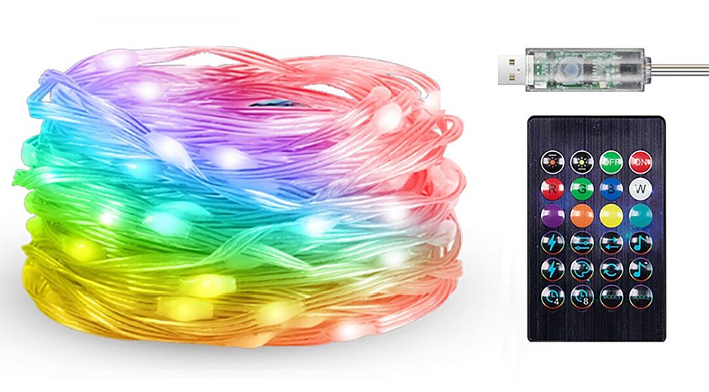 Rabalux Biri venkovní dekorační řetěz 1x2.8 W bílá 77123