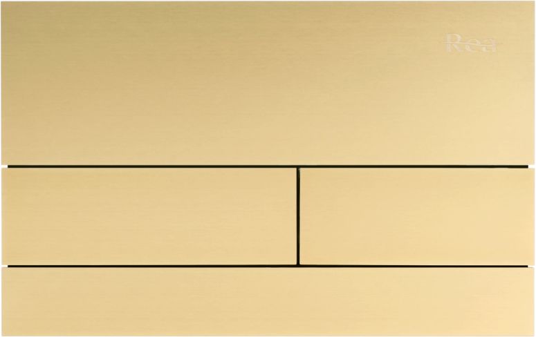 Rea T Steel splachovací tlačítko pro WC zlatá REA-E0055