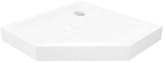 New Trendy Mild Stone pětiúhelníková sprchová vanička 80x80 cm bílá B-0518