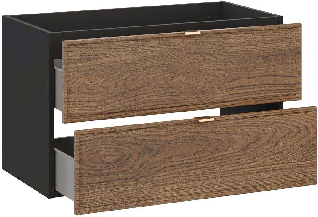 Sada skříňka Comad Talia Casella TALIA CASELLA 82-80-46-2S, umyvadlo Comad Sky SKY 1 BLACK MATT 80 DP ( E-8099-80 )