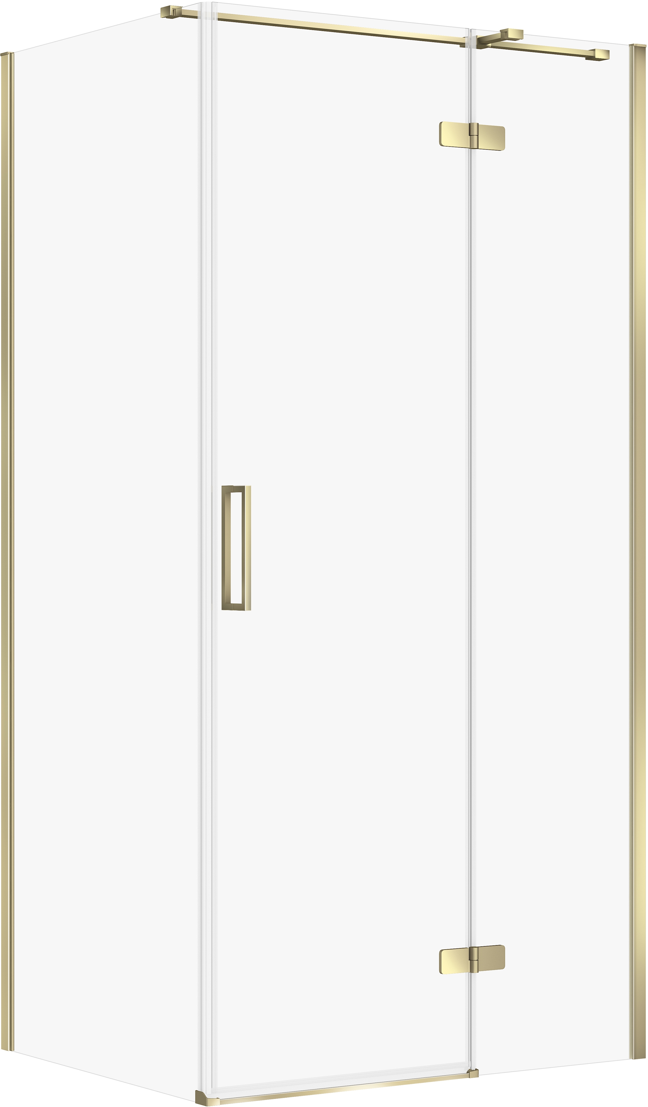 Cersanit City sprchový kout 100x80 cm obdélníkový zlatá lesk/průhledné sklo S584-098