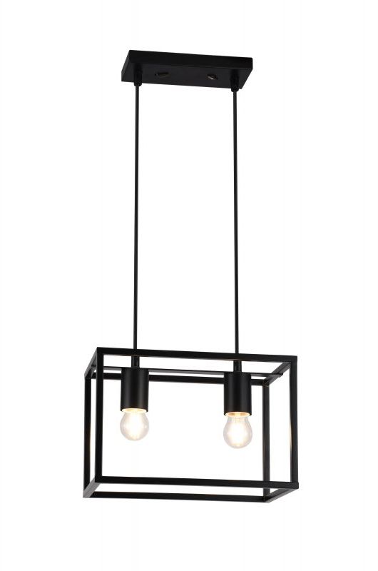 GTV Diu závěsné svítidlo 2x40 W černá OS-DIU2-10-DEC