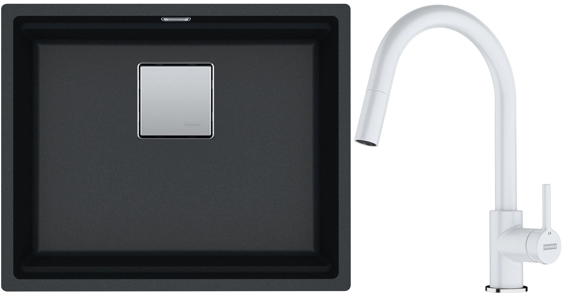 Sada granitový dřez Franke Kanon 125.0641.392, kuchyňská baterie Franke Lina 115.0626.081