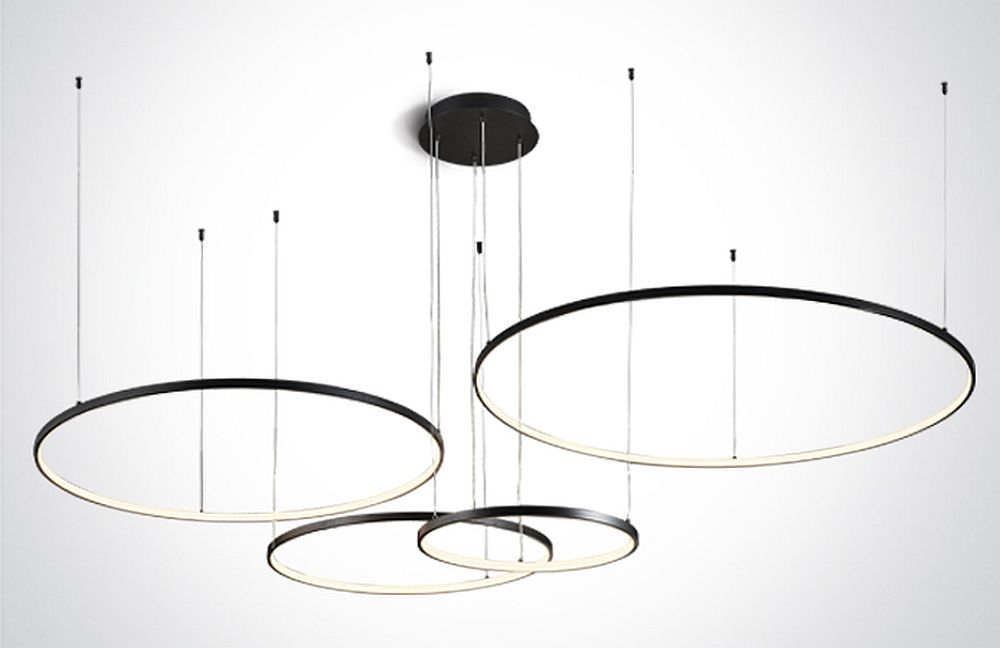 One Light Verdun 4 závěsné svítidlo 1x100 W černá 63150C/B/W