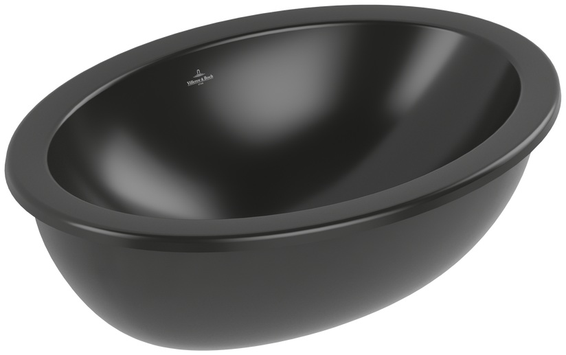 Villeroy & Boch Loop & Friends umyvadlo 56x38 cm oválné pod pult černá 4A5501R7