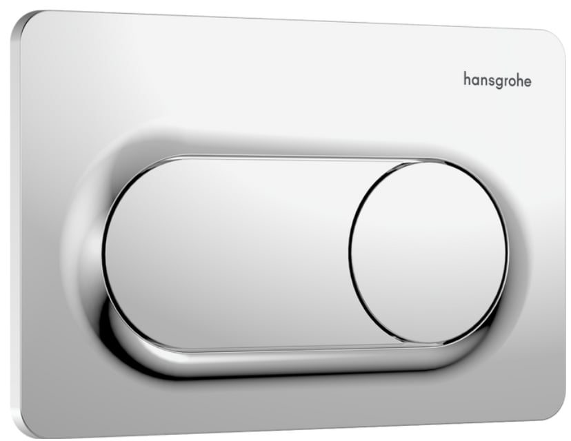 Hansgrohe iFrame Original S splachovací tlačítko pro WC lesklý chrom 66002000