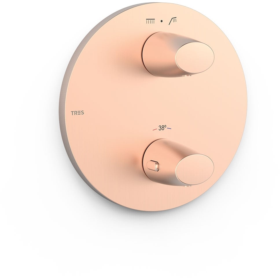 Tres Fuji vanová baterie pod omítku s termostatem zlatá 28125001OPM