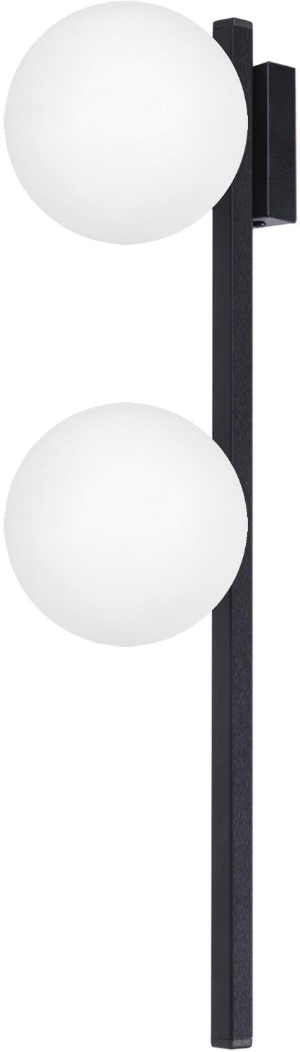 Kaja Korfu nástěnné svítidlo 2x10 W bílá-černá K-5463