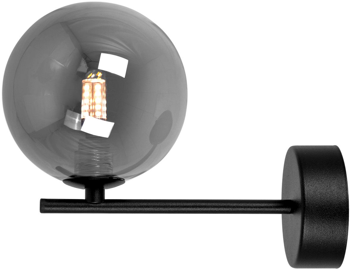 Kaja Dori nástěnné svítidlo 1x10 W černá-grafitová K-5558