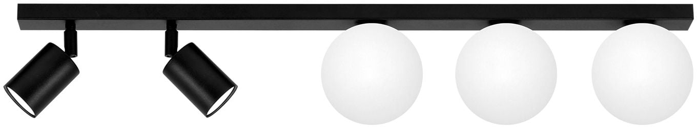Kaja Swing stropní světlo 5x10 W bílá-černá K-5491
