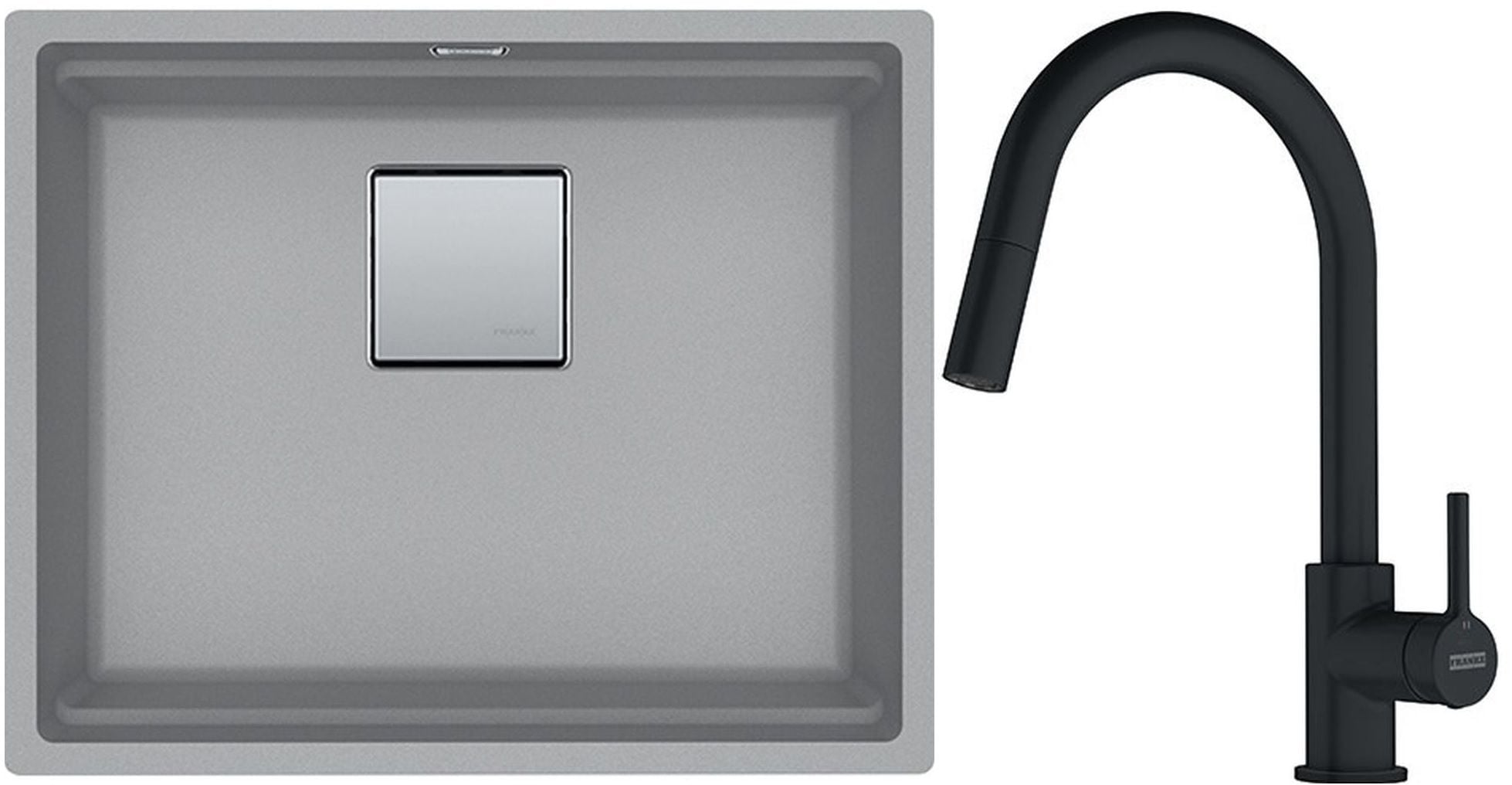 Sada granitový dřez Franke Kanon 125.0641.422, kuchyňská baterie Franke Lina 115.0626.053