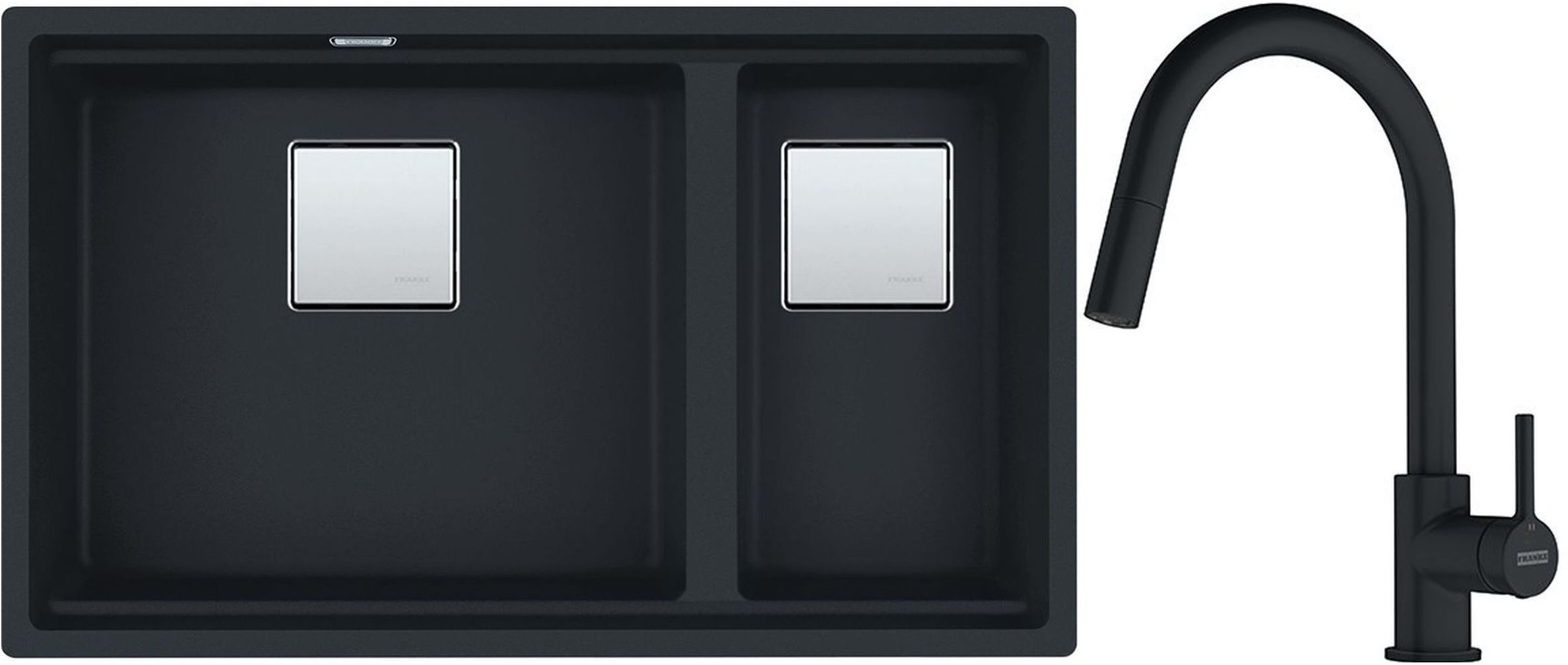 Sada granitový dřez Franke Kanon 125.0633.004, kuchyňská baterie Franke Lina 115.0626.053